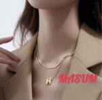 High Quality Women H Letter Pendant Fashion Hot Sale Simple Design Necklaces Jewelry - Image 7