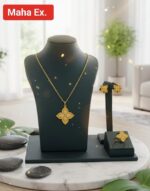 Gold Necklace (Chain With Square Shaped Pendant) 21KT - FKJNKL21KM9944 - Image 6