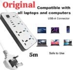 High-Quality 5m Power Strip with 4 AC Outlets & 4 Fast Charging USB Ports - Image 6
