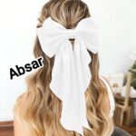 Big bow hairpin red clip headband hair rope female headband super fairy net red hairpin black hair accessories on the back of the head - Image 9