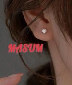 The Love Collection Sterling Silver Knot Stud Earrings - Image 5