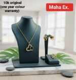 Gold Necklace (Chain With Square Shaped Pendant) 21KT - FKJNKL21KM9944 - Image 10