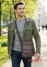 JEEP BULUO Luxury Brand Messenger Bag Men Leather Business Shoulder Bags For Man Crossbody Bag Male Handbag - Image 2