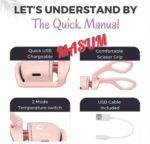 Electric Heated Eyelash Curler Eyelashes Curls Thermal Eyelash Curler USB Rechargeable Mini Long Lasting Makeup Tool Beauty Tool - Image 3