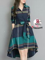 sky vision creation Women Fit and Flare Multicolor Dress - Image 2