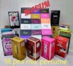 The image displays a set of "Smart Collection" brand perfumes, offered as an 18-piece mixed lot - Image 3