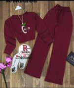 Women's 2-Piece Printed Crop Top & Jogger Set - Image 2