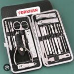 18-in-1 Professional Stainless Steel Manicure & Grooming Kit with Portable Travel Case