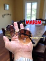 GXSS Rimless Hexagon Sunglasses – Gradient UV400 Protective Fashion Eyewear - Image 8