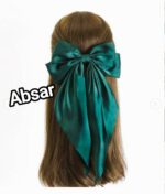 Big bow hairpin red clip headband hair rope female headband super fairy net red hairpin black hair accessories on the back of the head - Image 11