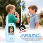 2026 Video Walkie Talkies for Kids, 2 Pack Rechargeable Long Range Kids Walkie Talkies with HD Camera, Voice Changer & Screen Display, Gifts for Boys Girls Ages 3-12 (blue) - Image 4