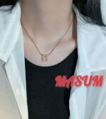 High Quality Women H Letter Pendant Fashion Hot Sale Simple Design Necklaces Jewelry - Image 4