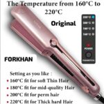 Nova Professional Hair Straightener with Adjustable Temperature (160°C to 220°C) - Image 2