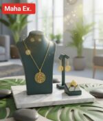 Gold Necklace (Chain With Square Shaped Pendant) 21KT - FKJNKL21KM9944 - Image 3