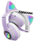 【Hot item】 LED Cute Cat Ears Headphones Headset with Mic TF FM Kid Girl Stereo Music Earbud Kitten Earphone Gift - Image 4