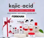 Guanjing Kojic Acid 3Pcs Whitening Skin Care Set – Face Wash, Cream & Serum | Skin Brightening Kit for Dark Spots, Glowing & Even Skin Tone