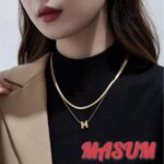High Quality Women H Letter Pendant Fashion Hot Sale Simple Design Necklaces Jewelry - Image 8