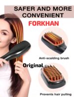 Fast Hair Straight: Negative Ion Protection 1-in-3 Hair Dryer Brush Overheated Heated Lightweight Hair Straightening Tool - Image 5