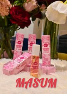 The item shown is the K-Beauty Sweet Kiss Lip Serum. Key features include: