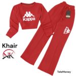 Kappa Mens Red Comfort Hoodie And Pant Regular Fit Sweat Tracksuit Size 2XL XL - Image 2
