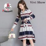 sky vision creation Women Fit and Flare Multicolor Dress - Image 3