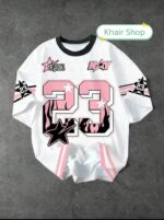 Men's Letter Number Print Round Neck Short Sleeve T-shirt Outdoor Sports Fans Wear Men's Women's T-shirts