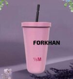 600ml Stainless Steel Vacuum Flask With Retractable Straw Leak-Proof Coffee Tea Cold Drink Bottle Car Thermos Mug Tumbler - Image 7