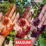 Henna Sticker Mehndi Bridal Tattoo Design Waterproof Full Hand Stencils Reusable 1 Pair = 2 Pieces - Image 8