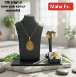 Gold Necklace (Chain With Square Shaped Pendant) 21KT - FKJNKL21KM9944 - Image 13