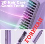 Hair Straightener Curler Comb 2-in-1 Wet Dry 180-160-150 Degree Celsius Adjustable Heat Styling Tool For Home - Image 6