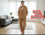 Women’s Ultra-Soft Cable-Knit Fleece Lounge Set – Hooded Pullover & Matching Joggers - Image 5