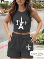 Paris France Eiffel Tower Souvenir Tank Top Tee Shirt Women Brisco Brands S