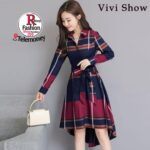 sky vision creation Women Fit and Flare Multicolor Dress