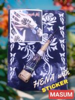 Henna Sticker Mehndi Bridal Tattoo Design Waterproof Full Hand Stencils Reusable 1 Pair = 2 Pieces