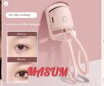 Electric Heated Eyelash Curler Eyelashes Curls Thermal Eyelash Curler USB Rechargeable Mini Long Lasting Makeup Tool Beauty Tool