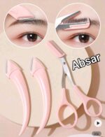 【NEW】 Karsyngirl 1/2/3Pcs Eyebrow Trimming Knife Eyebrow Face Razor For Women Eyebrow Scissors With Comb Brow Trimmer Scraper