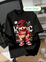 Men's Letter Number Print Round Neck Short Sleeve T-shirt Outdoor Sports Fans Wear Men's Women's T-shirts - Image 5