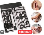 18-in-1 Professional Stainless Steel Manicure & Grooming Kit with Portable Travel Case - Image 4