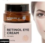VIBRANT GLAMOUR Retinol Eye Cream Dark Circles Fade Fine Lines Remove Eye Bags Anti Wrinkle Anti Aging Firming Brighten Skin 20g