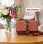 MENGDIDAISHU/Mengdi Kangaroo New Fashion Handbag Commuter's All-Matching Shoulder Messenger Bag Women's Bag Small - Image 15