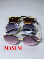 GXSS Rimless Hexagon Sunglasses – Gradient UV400 Protective Fashion Eyewear - Image 9