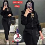 Women Tracksuits High Waist Stretchy Sportswear Matching Outfits Two Piece Sets