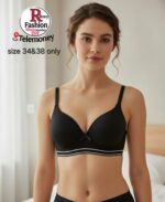 Sporty Striped Padded T-Shirt Bra - Image 3