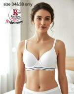 Sporty Striped Padded T-Shirt Bra - Image 4