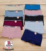 Premium Women's Soft Cotton Lace Trim Boyshort Panty Set(12pc) - Image 5