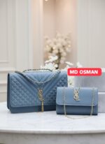 Luxury Quilted Handbag & Matching Wallet 2-Piece Set - Image 3