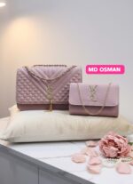 Luxury Quilted Handbag & Matching Wallet 2-Piece Set - Image 5