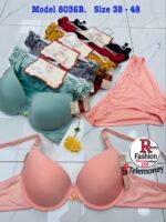 Premium Lace Embroidered Bra and Panty Set - Matching Lingerie Collection - Image 2