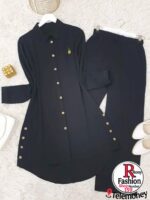 Elegant 2-Piece Linen-Style Modest Co-Ord Set – Wrap Tie Top & A-Line Maxi Skirt - Image 9