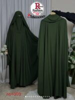 Rony Fashion French Khimar & Abaya Set (No. 003) – Premium Flowy Niqab-Style Modest Hijab Outfit - Image 3